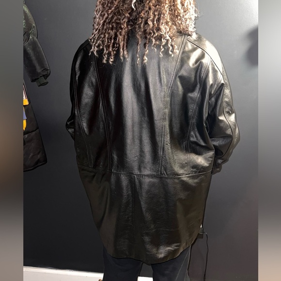 Vintage Wilson's Black Leather Jacket - Picture 3 of 5